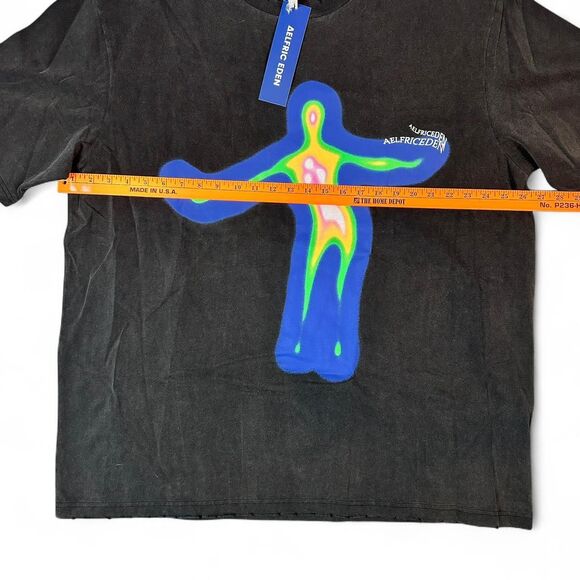 NWT Aelfric Eden Men’s Printed Black T-Shirt XL - Picture 3 of 6